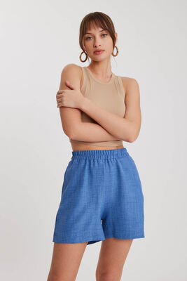 VİTRİN - Beli Lastikli Cepli Şort (1)