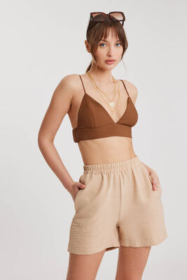 Beli Lastikli Cepli Şort - Thumbnail (7)