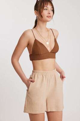 Beli Lastikli Cepli Şort - Thumbnail (8)