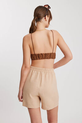 Beli Lastikli Cepli Şort - Thumbnail (9)