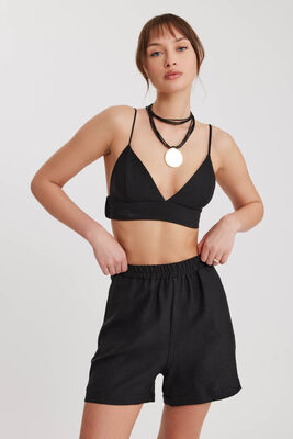 Beli Lastikli Cepli Şort - Thumbnail (11)