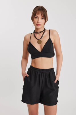 Beli Lastikli Cepli Şort - Thumbnail (13)