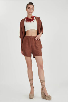 Beli Lastikli Cepli Şort - Thumbnail (23)