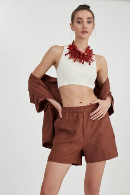 Beli Lastikli Cepli Şort - Thumbnail (20)