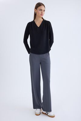 VİTRİN - Beli Lastikli Geniş Paça Eşofman Pantolon