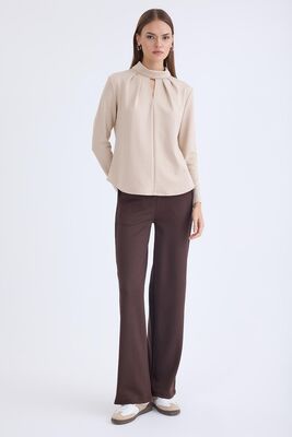 Beli Lastikli Geniş Paça Eşofman Pantolon - Thumbnail (5)