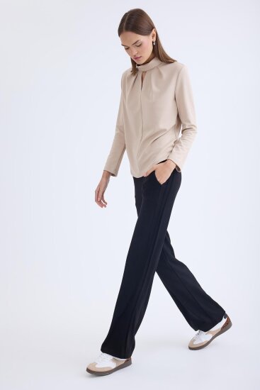 Beli Lastikli Geniş Paça Eşofman Pantolon - 13