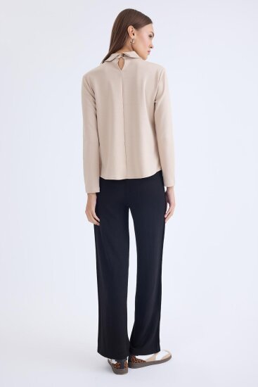 Beli Lastikli Geniş Paça Eşofman Pantolon - 14