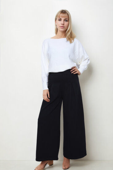 Beli Lastikli Geniş Paça Jean - 3