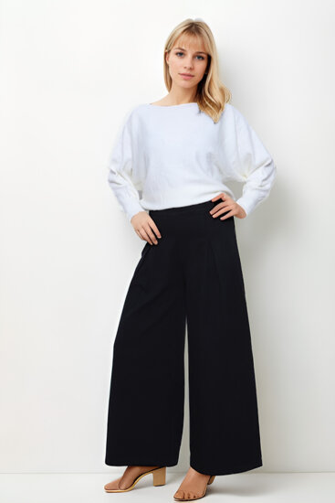 Beli Lastikli Geniş Paça Jean - 5