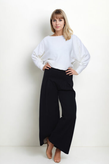 Beli Lastikli Geniş Paça Jean - 6