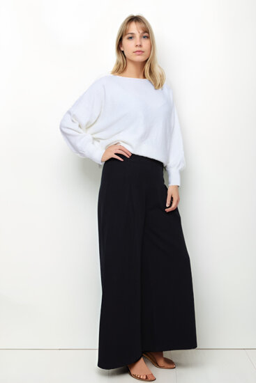 Beli Lastikli Geniş Paça Jean - 7