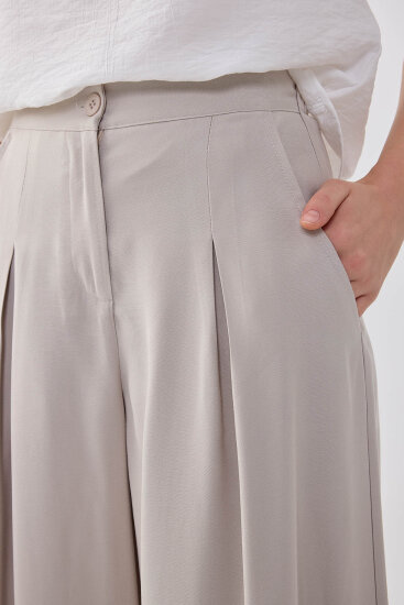 Beli Lastikli Geniş Paça Pantolon - 21