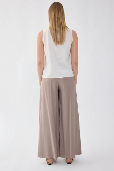 Beli Lastikli Geniş Paça Pantolon - 27