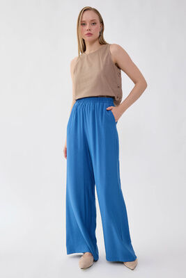 Beli Lastikli Geniş Paça Pantolon