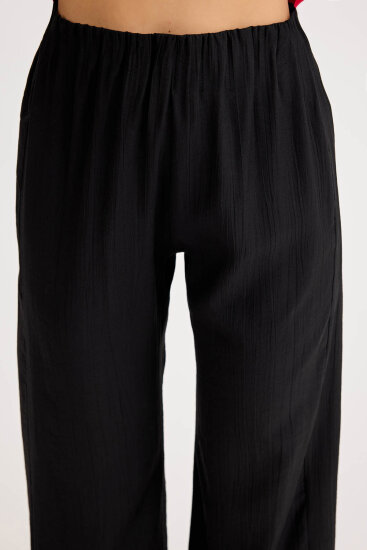 Beli Lastikli Geniş Paça Pantolon - 9