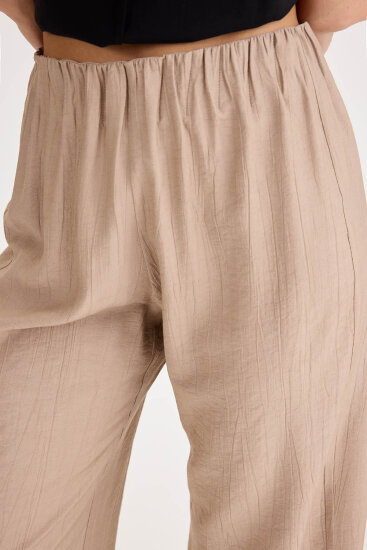 Beli Lastikli Geniş Paça Pantolon - 22