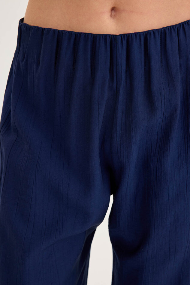 Beli Lastikli Geniş Paça Pantolon - 26