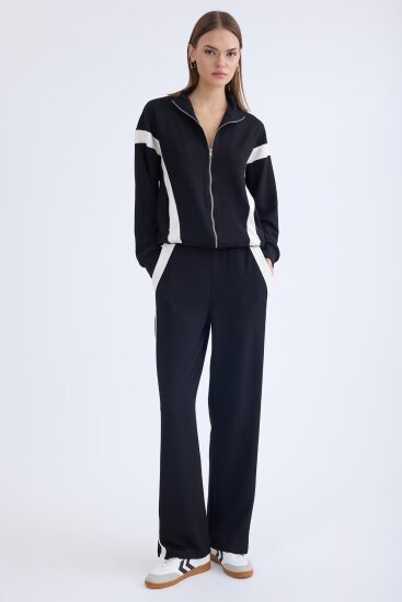 Beli Lastikli Kenarı Şeritli Eşofman Pantolon - 1