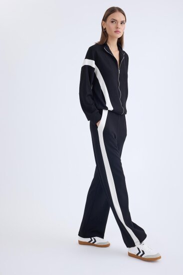 Beli Lastikli Kenarı Şeritli Eşofman Pantolon - 3