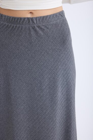 Beli Lastikli Midi Boy Etek - 2