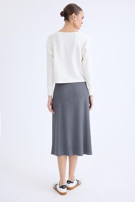 Beli Lastikli Midi Boy Etek - Thumbnail (5)