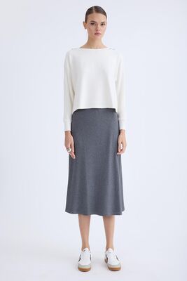 Beli Lastikli Midi Boy Etek - Thumbnail (3)