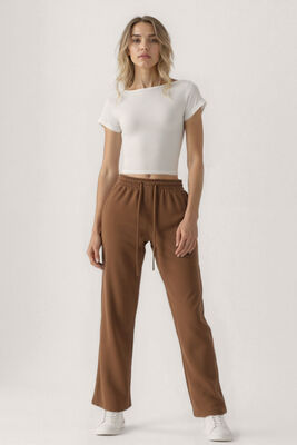 Beli Lastikli Modal Kumaş Pantolon - 1