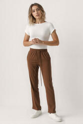 Beli Lastikli Modal Kumaş Pantolon - 4