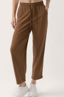 Beli Lastikli Modal Kumaş Pantolon - 5