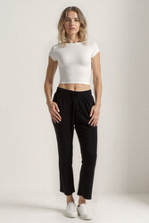 Beli Lastikli Modal Kumaş Pantolon - 7