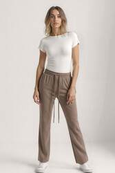 Beli Lastikli Modal Kumaş Pantolon - 11