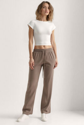 Beli Lastikli Modal Kumaş Pantolon - 13