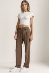 Beli Lastikli Modal Kumaş Pantolon - 22