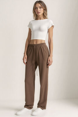 Beli Lastikli Modal Kumaş Pantolon - 22