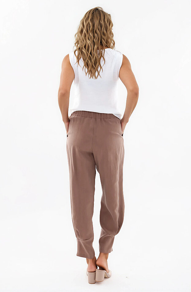 Beli Lastikli Önü Pileli Pantolon - 20