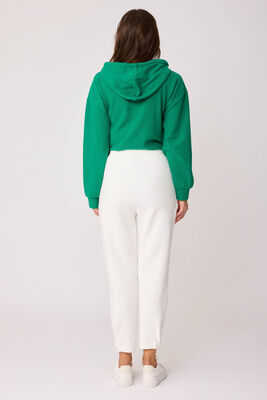 Beli Lastikli Paçası Düğmeli Triko Pantolon - Thumbnail (15)