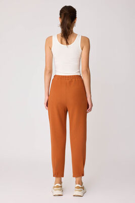 Beli Lastikli Paçası Düğmeli Triko Pantolon - Thumbnail (19)