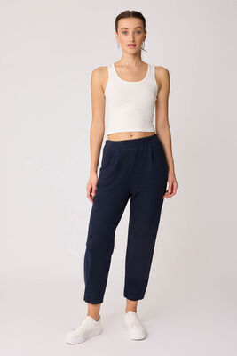 Beli Lastikli Paçası Düğmeli Triko Pantolon - Thumbnail (22)