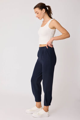 Beli Lastikli Paçası Düğmeli Triko Pantolon - Thumbnail (25)