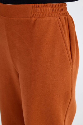 Beli Lastikli Paçası Pileli Triko Pantolon - Thumbnail (10)