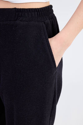 Beli Lastikli Paçası Pileli Triko Pantolon - Thumbnail (15)