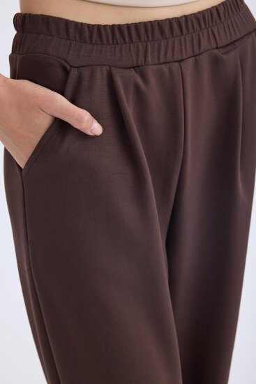 Beli Lastikli Pileli Eşofman Pantolon - 7