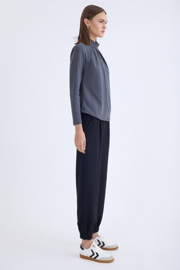 Beli Lastikli Pileli Eşofman Pantolon - 15