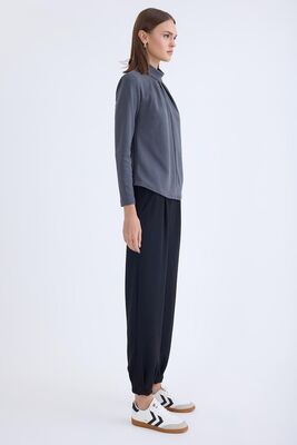 Beli Lastikli Pileli Eşofman Pantolon - Thumbnail (14)