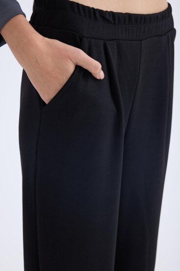 Beli Lastikli Pileli Eşofman Pantolon - 12