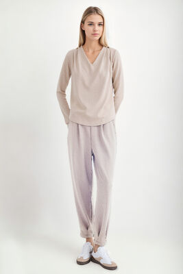 Beli Lastikli Pileli Eşofman Pantolon - Thumbnail (15)