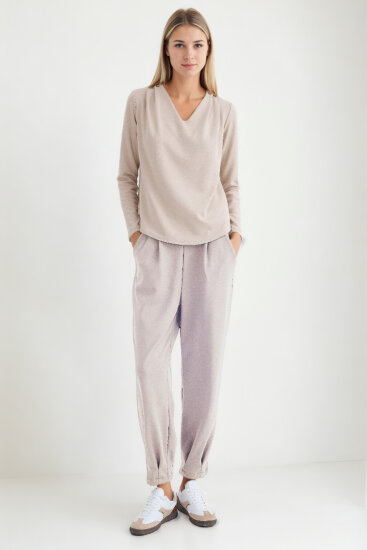 Beli Lastikli Pileli Eşofman Pantolon - 17