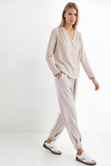 Beli Lastikli Pileli Eşofman Pantolon - 18