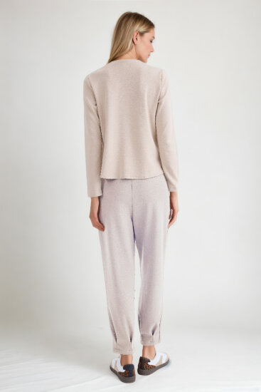 Beli Lastikli Pileli Eşofman Pantolon - 19